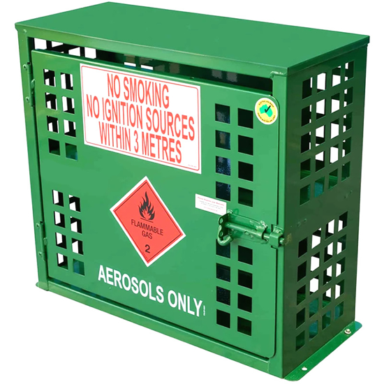Aerosol Storage Cage for 72 Spray Cans Flammable Flammable