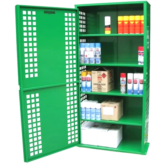 Aerosol Storage Cage for 300 Spray Cans 5 Shelves Flammable